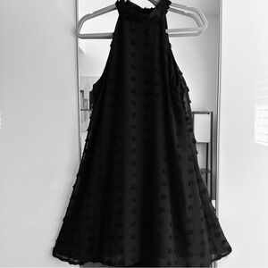 SHEIN ,  Clasi Tie Back Swiss Dot Dress